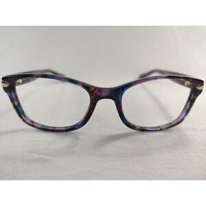 Coach HC 6065 5288 Lanie Confetti Purple Eyeglasses Frames 49-17-135